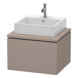 Duravit L-Cube Konsolenwaschtischunterbau wandh. 547x620x400mm ohne KSP Basalt Mat... DURAVIT-LC581004343 4053424368603 (Abb. 1)