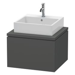 Duravit L-Cube Konsolenwaschtischunterbau wandh. 547x620x400mm ohne KSP Graphit Ma... DURAVIT-LC581004949 4053424368627 (Abb. 1)