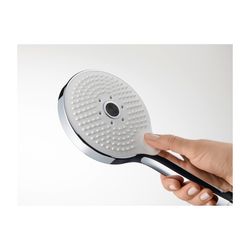 Duravit Handbrause, Chrom, d. 120mm, Strahlart Rain, Pulse, Mono, Druckknopf, 14l... DURAVIT-UV0650017010 4063382937070 (Abb. 1)