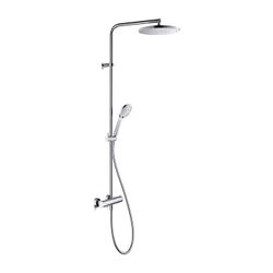 Duravit B.2 Duschsystem, Chrom, Thermostat, Hand- und Kopfbrause 250mm, 11l/min, ... DURAVIT-B24280008010 4053424865805 (Abb. 1)