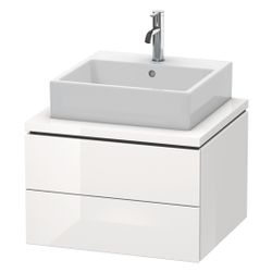 Duravit L-Cube Konsolenwaschtischunterbau wandh. 547x620x400mm ohne KSP Eiche Marm... DURAVIT-LC581505555 4067116354409 (Abb. 1)