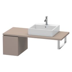 Duravit L-Cube Unterschrank für Konsole Echtholzfurnier, 547x320x400mm Basalt Matt... DURAVIT-LC583004343 4053424372419 (Abb. 1)
