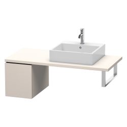 Duravit L-Cube Unterschrank für Konsole Echtholzfurnier, 547x320x400mm Taupe Matt ... DURAVIT-LC583009191 4053424372464 (Abb. 1)