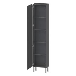 Duravit L-Cube Hochschrank Echtholzfurnier 243x400x1760mm Graphit Matt, 1 Tür L, G... DURAVIT-LC1170L4949 4053424305431 (Abb. 1)