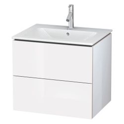 Duravit L-Cube Waschtischunterbau wandh. 481x620x550mm Eiche Marmoriert Matt, Grif... DURAVIT-LC624005555 4067116352986 (Abb. 1)