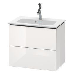 Duravit L-Cube Waschtischunterbau wandh. 391x620x550mm Compact, Eiche Marmoriert M... DURAVIT-LC625605555 4067116352634 (Abb. 1)