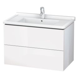 Duravit L-Cube Waschtischunterbau wandh. 469x820x558mm Eiche Marmoriert Matt, Grif... DURAVIT-LC626505555 4067116352511 (Abb. 1)
