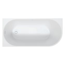 Duravit DuraSenja Badewanne 470x800x1700mm, 284l, Weiß glänzend, Oval, Ecke L,... DURAVIT-700580000000000 4067116007657 (Abb. 1)
