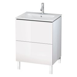 Duravit L-Cube Waschtischunterbau bodenst. 481x620x704mm Eiche Marmoriert Matt, Gr... DURAVIT-LC662505555 4067116351811 (Abb. 1)
