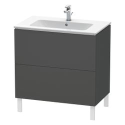 Duravit L-Cube Waschtischunterbau bodenstehend 481x820x704mm Graphit Matt, Grifflo... DURAVIT-LC662604949 4053424002125 (Abb. 1)