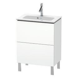 Duravit L-Cube Waschtischunterbau bodenstehend 391x620x704mm, Mattweiß, Grifflos, ... DURAVIT-LC667301818 4053424451138 (Abb. 1)