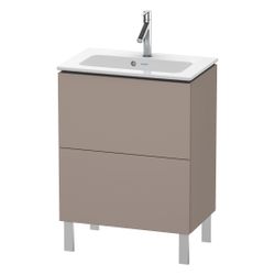Duravit L-Cube Waschtischunterbau bodenstehend 391x620x704mm Basalt Matt/ Grifflos... DURAVIT-LC667304343 4053424452562 (Abb. 1)