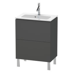 Duravit L-Cube Waschtischunterbau bodenstehend 391x620x704mm Graphit Matt, Grifflo... DURAVIT-LC667304949 4053424452586 (Abb. 1)