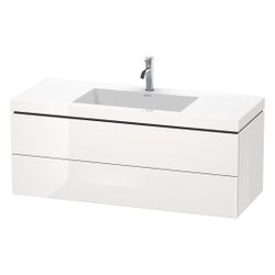 Duravit L-Cube Waschtisch-Set C-bonded wh Dekor, 480x1200x500mm, Eiche Marmoriert,... DURAVIT-LC6929O5555 4067116350937 (Abb. 1)