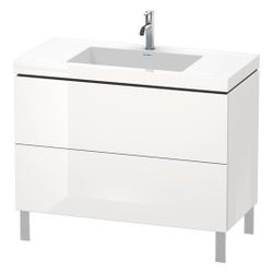 Duravit L-Cube Waschtisch-Set C-bonded bodenst. Dekor, 480x1000x698mm, Eiche Marmo... DURAVIT-LC6938N5555 4067116350883 (Abb. 1)