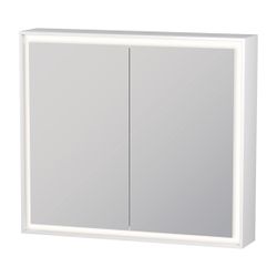Duravit L-Cube Spiegelschrank Wandmontage 155x800x700mm, Weiß, 2 Türen L/R, 2 ... DURAVIT-LC7551018182010 4067116101812 (Abb. 1)