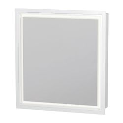 Duravit L-Cube Spiegelschrank Einbau 155x650x700mm, Weiß, 1 Tür L, 2 Glasfachb... DURAVIT-LC7650L18180000 4067116100815 (Abb. 1)