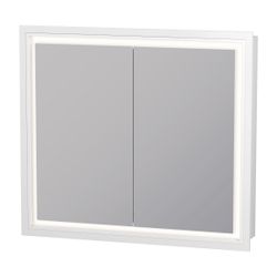 Duravit L-Cube Spiegelschrank Einbau 155x800x700mm, Weiß, 2 Türen L/R, 2 Glasf... DURAVIT-LC7651018180000 4067116100921 (Abb. 1)