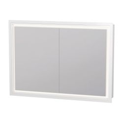 Duravit L-Cube Spiegelschrank Einbau 155x1000x700mm, Weiß, 2 Türen L/R, 2 Glas... DURAVIT-LC7652018182000 4067116100129 (Abb. 1)