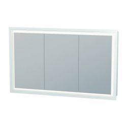 Duravit L-Cube Spiegelschrank Einbau 155x1200x700mm, Weiß, 3 Türen L, 4 Glasfa... DURAVIT-LC7653018180000 4067116101652 (Abb. 1)