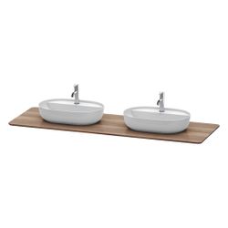 Duravit Luv Massivholzkonsole 595x1783x25mm, 2 Ausschnitte/Waschplätze, Amerikanis... DURAVIT-LU9462B7777 4053424465920 (Abb. 1)
