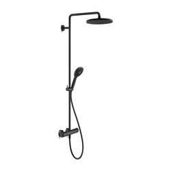 Duravit C.1 Duschsystem, Mattschwarz, Thermostat, Kopfbrause 230mm, 12l/min, höhe... DURAVIT-C14280008046 4053424891194 (Abb. 1)