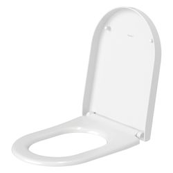Duravit WC-Sitz, Weiß Hochglanz 370x37x500mm, ohne Absenkautomatik, Edelstahl-Schar... DURAVIT-0063320000 4021534634314 (Abb. 1)