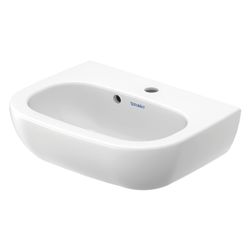 Duravit D-Code Handwaschbecken 340x450x145mm, Weiß Hochglanz, Rechteckig,1 Waschpla... DURAVIT-0705450000 4021534344091 (Abb. 1)