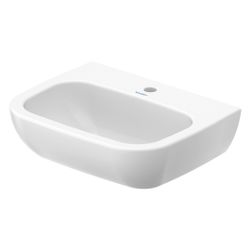 Duravit D-Code Waschtisch 430x550x175mm wandhäng., Weiß Hochglanz, Halbrund, 1 Wasc... DURAVIT-2311550000 4021534952975 (Abb. 1)