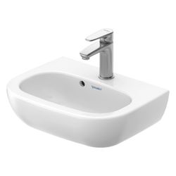 Duravit D-Code Handwaschbecken 340x450x145mm, Weiß Hochglanz, Rechteckig,1 Waschpla... DURAVIT-0705450000 4021534344091 (Abb. 1)