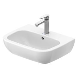 Duravit D-Code Waschtisch 430x550x175mm wandhäng., Weiß Hochglanz, Halbrund, 1 WP m... DURAVIT-2310550000 4021534344060 (Abb. 1)