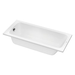 Duravit D-Code Badewanne 420x700x1600mm, Weiß glänzend, Rechteckig, Einbau, Ab... DURAVIT-700096000000000 4021534386442 (Abb. 1)