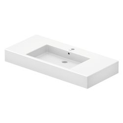 Duravit Vero Waschtisch 490x1050x170mm, WonderGliss, Weiß Hochglanz, Rechteckig, 1... DURAVIT-03291000001 4021534317460 (Abb. 1)