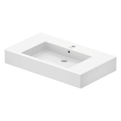 Duravit Vero Waschtisch 490x850x170mm, WonderGliss, Weiß Hochglanz, Rechteckig, 1 ... DURAVIT-03298500001 4021534317422 (Abb. 1)