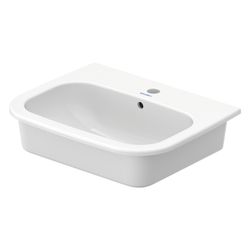 Duravit D-Code Einbauwaschtisch 435x545x195mm, Weiß Hochglanz, mit HLB/Überlauf, 1 ... DURAVIT-0337540000 4021534344077 (Abb. 1)