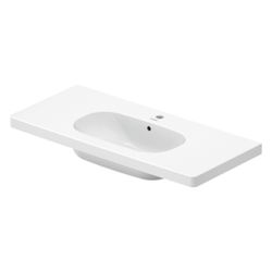Duravit D-Code Waschtisch 480x1050x180mm, Weiß Hochglanz, Rechteckig, 1 Waschplatz... DURAVIT-03421000002 4021534457920 (Abb. 1)