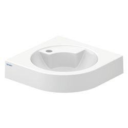 Duravit Architec Eck-Handwaschbecken 540x635x150mm wandh. Weiß Hochglanz, Halbrund,... DURAVIT-0448450000 4021534084812 (Abb. 1)