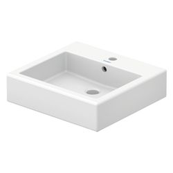 Duravit Vero Aufsatzbecken 500mm, Weiß Hochglanz, Rechteckig, mit HLB, mit Überlauf... DURAVIT-0452500000 4021534434150 (Abb. 1)
