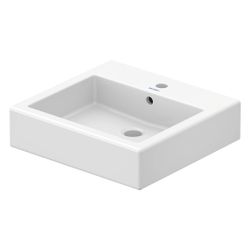 Duravit Vero Waschtisch 470x500x175mm wandhäng., Weiß Hochglanz, Rechteckig, 1 WP m... DURAVIT-0454500027 4021534285806 (Abb. 1)