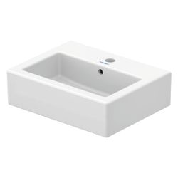 Duravit Vero Handwaschbecken 350x450x160mm, Weiß Hochglanz, WonderGliss, Rechtecki... DURAVIT-07044500271 4021534467417 (Abb. 1)