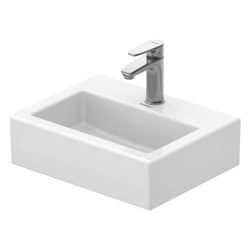 Duravit Vero Handwaschbecken 350x450x160mm, Weiß Hochglanz, Rechteckig,1 Waschplatz... DURAVIT-0704450041 4021534786662 (Abb. 1)
