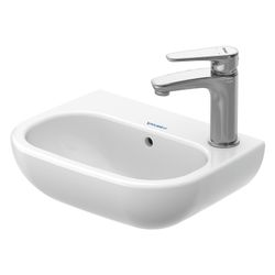 Duravit D-Code Handwaschbecken 270x360x130mm, Weiß Hochglanz, Rechteckig, 1 Waschpl... DURAVIT-0705360008 4021534687631 (Abb. 1)