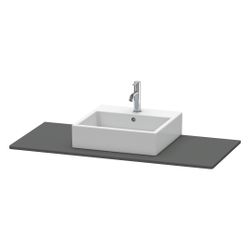 Duravit XSquare Konsole 550x800x16mm, Graphit Matt, ohne Konsolenträger, 1 Ausschn... DURAVIT-XS060D04949 4053424566528 (Abb. 1)