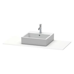 Duravit XSquare Konsole 550x1200x16mm, Mattweiß, ohne Konsolenträger, 1 Ausschnitt... DURAVIT-XS060F01818 4053424567051 (Abb. 1)