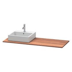 Duravit XSquare Massivholzkonsole 550x1400x20mm, 1 Ausschnitt/Waschplatz, Amerikan... DURAVIT-XS061GM7777 4053424569796 (Abb. 1)