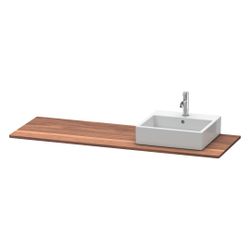 Duravit XSquare Massivholzkonsole 550x1600x20mm, 1 Ausschnitt/Waschplatz, Amerikan... DURAVIT-XS061HR7777 4053424569819 (Abb. 1)