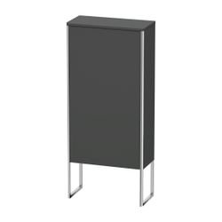 Duravit XSquare Halbhochschrank Dekor 236x500x1136mm Graphit Matt, 1 Tür R, 2 Glas... DURAVIT-XS1304R4949 4053424571171 (Abb. 1)