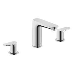 Duravit Wave 3-Loch Waschtischarmatur Keramikmischsystem, ohne Zugstange, Chrom H... DURAVIT-WA1060005010 4067116105407 (Abb. 1)