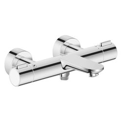 Duravit Wave Wannenthermostat Aufputz, Chrom, Ausladung 198mm, 18l/min, S-Anschlü... DURAVIT-WA5220000010 4067116105797 (Abb. 1)