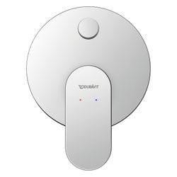 Duravit Wave Einhebelmischer Unterputz Set, 2 Verbraucher, Chrom, 24l/min, Rosett... DURAVIT-WA4210008010 4067116105605 (Abb. 1)